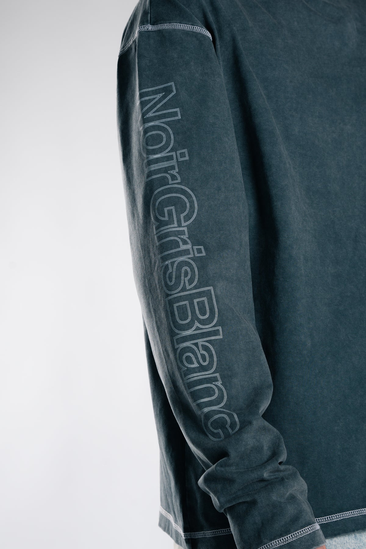 NoirGrisBlanc Longsleeve Heavy Stone Washed Grey