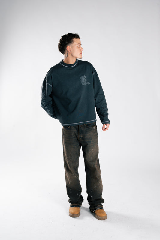 NoirGrisBlanc Longsleeve Heavy Stone Washed Grey