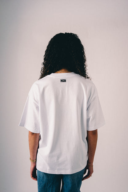 FRENCH KISS TEE - WHITE