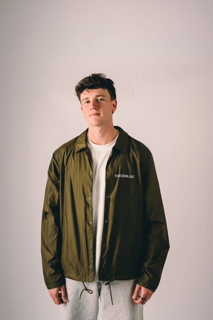 L’ENTRÉE COACH JACKET - GREEN