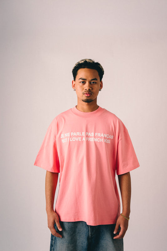 FRENCH KISS PINK TEE